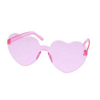 Wholesale Heart Shaped Sunglasses - Pink 