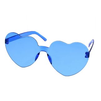 Heart Shaped Sunglasses - Royal Blue 