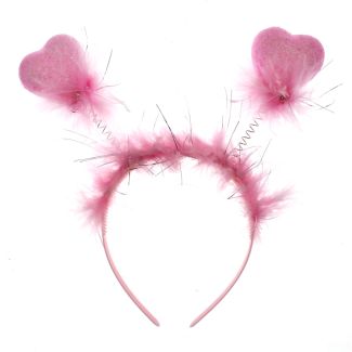 Heart Shaped Deely Boppers - Pink