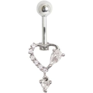 Double Jewelled Belly Bar – Assorted 10mm