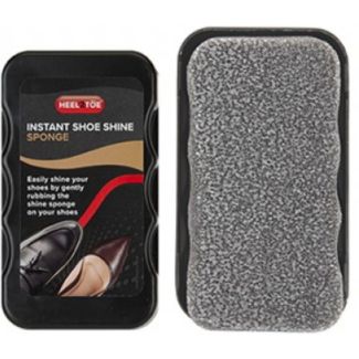 Heel2Toe Shoe Shine Sponge with Lid – Black