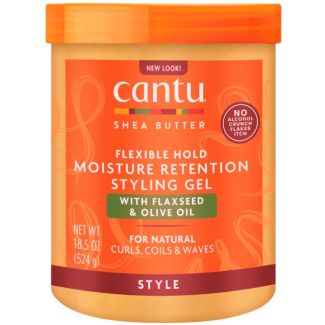 Cantu Flexible Hold Moisture Retention Styling Gel With Flaxseed & Olive Oil (524g)