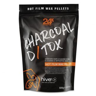 Wholesale Hive of Beauty 24k Charcoal D/Tox Hot Film Wax Pellets 