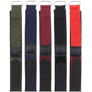 Hook and Loop Watch Strap with Velcro Fastening - Assorted - 22mm