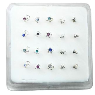 Swarovski Crystal Nose Pin Assorted Designs & Sizes