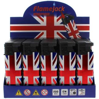 Flamejack Windproof Refillable Lighter - Union Jack 