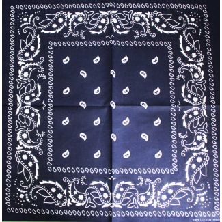Wholesale paisley Bandana-Navy 