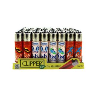 Wholesale Clipper Reusable Lighter - Running (Assorted Designs)