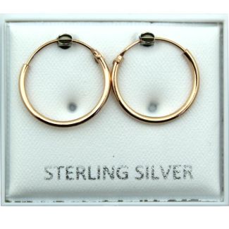Wholesale Gold Plated Hoop Earrings - 15mm