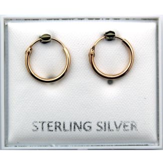 Wholesale Gold Plated Hoop Earrings - 9mm