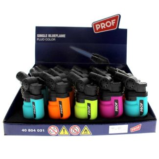 PROF Single Blue Jet Flame Refillable Lighters