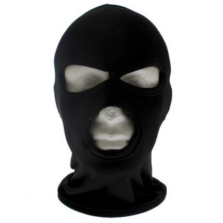 Thin Three Holes Balaclava - Black