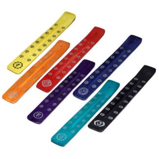 Mango Wood Bold Chakra Incense Sticks Ash Catcher - Assorted