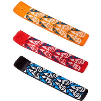 Mango Wood Tribal Incense Sticks Ash Catcher - Assorted