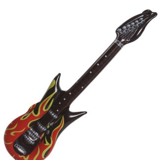 Inflatable Rock Guitar 90cm - Black & Red