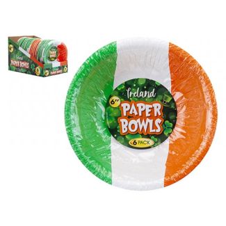 6" Ireland Paper Bowls - Pack of 6