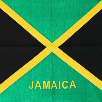 Jamaica Flag Print Bandanas (With Writing)