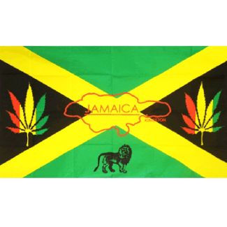 Jamaica Reggae Flag - 5ft x 3ft