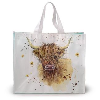 Jan Pashley Highland Coo Cow Reusable Shopping Bag