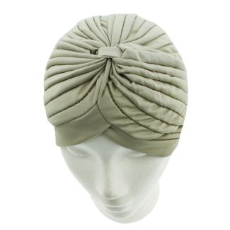 Jersey Turban Hat - Beige