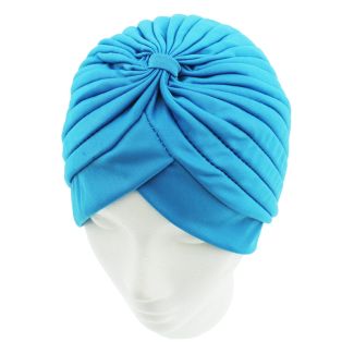 Jersey Turban Hat - Light Blue