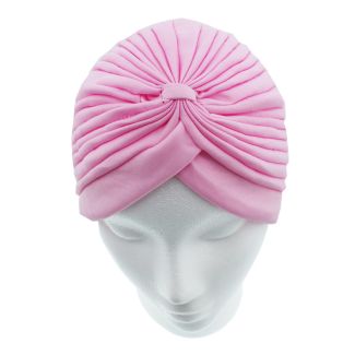 Jersey Turban Hat - Baby Pink