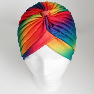 Wholesale Jersey Turban Hat - Rainbow