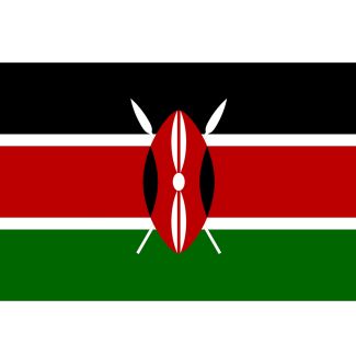 Kenyan Flag - 5ft x 3ft