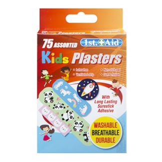KIDS PLASTERS 75 PIECE ASSORTED