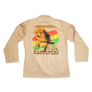King Of Kings Buttoned Shirt Jacket - Beige (Assorted Sizes)