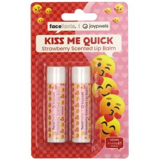 Wholesale Face Facts Joypixels Strawberry Scented Lip Balm- Kiss Me Quick