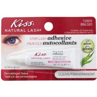 Kiss Strip Lash Adhesive With Aloe Vera - Clear/ Transparent (3g)