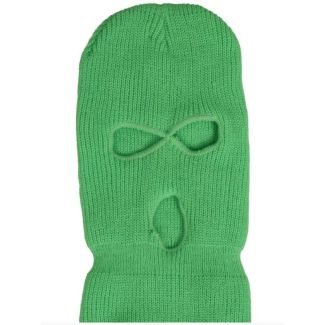 Knitted 3 Hole Balaclava - Neon Green