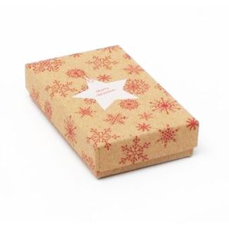 Wholesale Kraft Gift Box With White Star Print - 8x5x2cm 