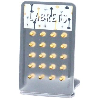 Labrets Lip Bars (Plain Gold) - Assorted Sizes