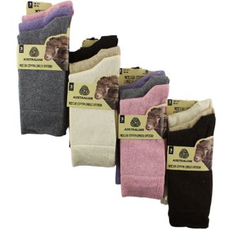 Ladies Australian Lambs Wool Blend Socks