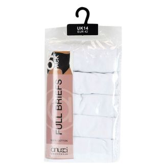 Ladies Full Briefs (Pack of 5) - Assorted Colour & Sizes 