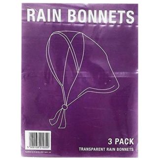 Wholesale Ladies’ Rain Bonnet - Clear With White Edges