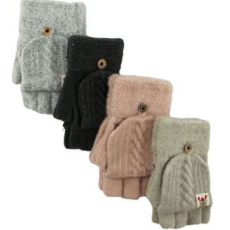 Ladies Ladies Fingerless Gloves With Comb