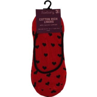 Ladies Cotton Rich Shoe Liners - Foxbury 