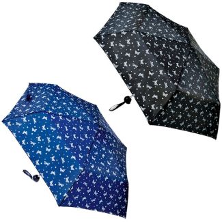 Ladies Butterfly Design Umbrella with Match Handle - Assorted 
