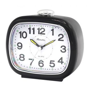 Wholesale Ravel Large Sized Bedside Quartz Alarm Clock - Black
