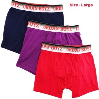 Wholesale Men's Cotton Rich Plain Briefs (3 Pair Pack) - Large 