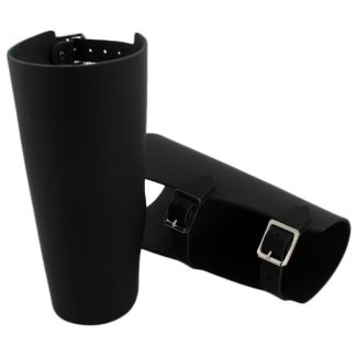 Large Plain Leather Wristband