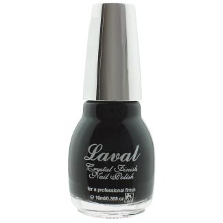 Wholesale Laval Crystal Finish Nail Polish - Black