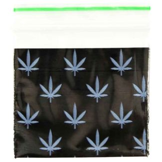 Wholesale Zipper Grip Seal Printed Resealable Bags - White Multi-Leaf