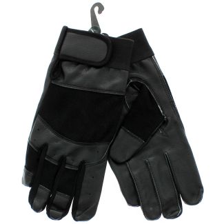 Unisex Leather Driving Gloves - Black (Dozen)