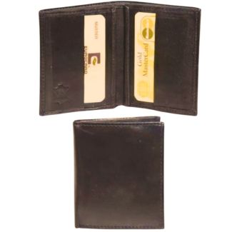 Leather RFID Bifold Wallet - Dark Brown