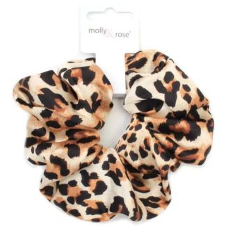 Animal Print Large Hair Scrunchies - Assorted - 12cm