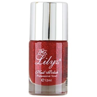 Lilyz Nail Polish - Red Glitter